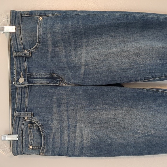 Gap Denim Legging Women's Size 10  32x 29 Jeans Leg Patches Fraying Skinny - Picture 3 of 13